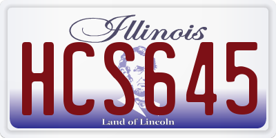 IL license plate HCS645