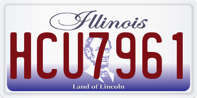 IL license plate HCU7961