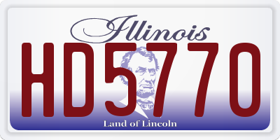 IL license plate HD5770