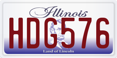 IL license plate HDG576