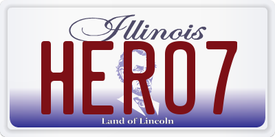 IL license plate HERO7