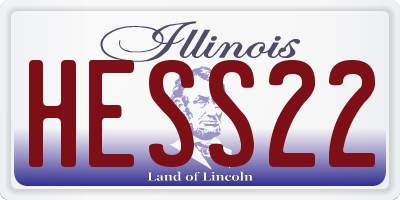 IL license plate HESS22