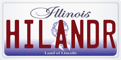 IL license plate HILANDR