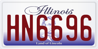 IL license plate HN6696