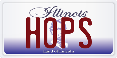 IL license plate HOPS