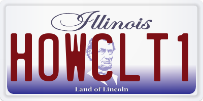 IL license plate HOWCLT1