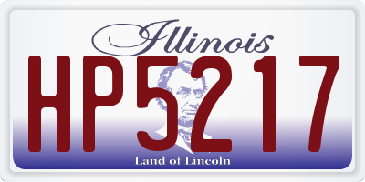 IL license plate HP5217