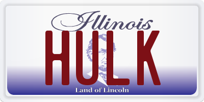 IL license plate HULK