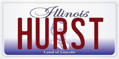 IL license plate HURST