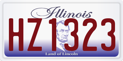 IL license plate HZ1323