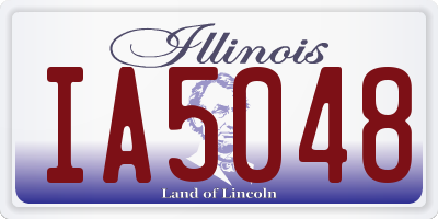 IL license plate IA5048