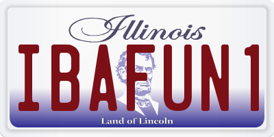 IL license plate IBAFUN1