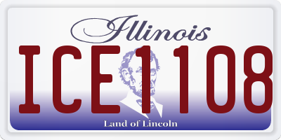 IL license plate ICE1108