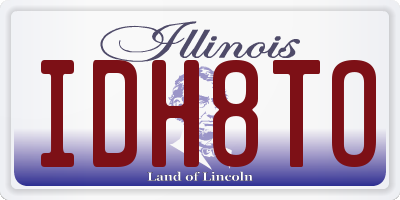 IL license plate IDH8TO