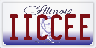 IL license plate IICCEE