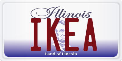 IL license plate IKEA