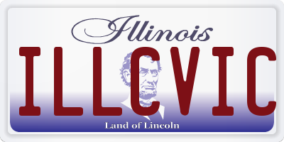 IL license plate ILLCVIC