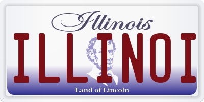 IL license plate ILLINOI