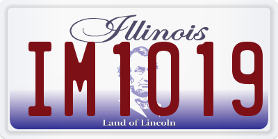 IL license plate IM1019