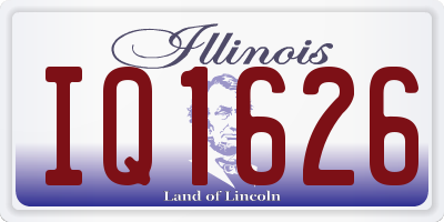 IL license plate IQ1626