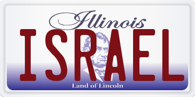 IL license plate ISRAEL