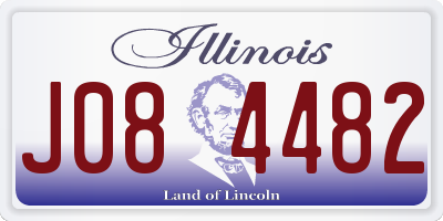 IL license plate J084482