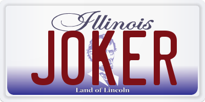 IL license plate J0KER