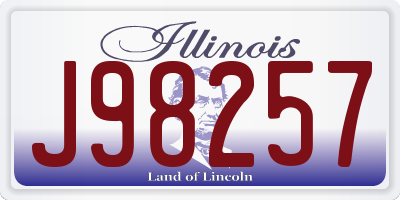 IL license plate J98257