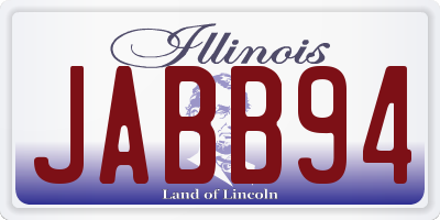 IL license plate JABB94