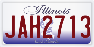 IL license plate JAH2713