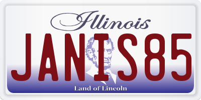 IL license plate JANIS85