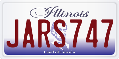 IL license plate JARS747