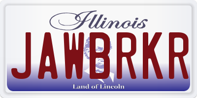 IL license plate JAWBRKR