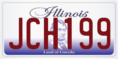 IL license plate JCH199