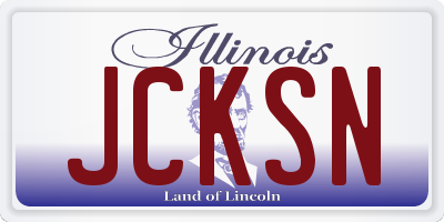 IL license plate JCKSN