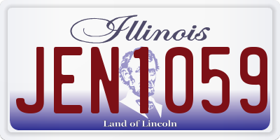 IL license plate JEN1059