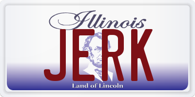 IL license plate JERK