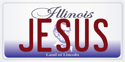 IL license plate JESUS