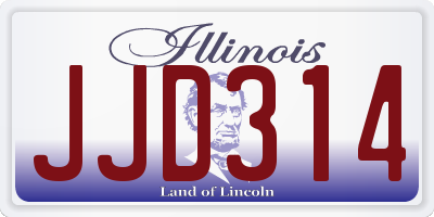 IL license plate JJD314