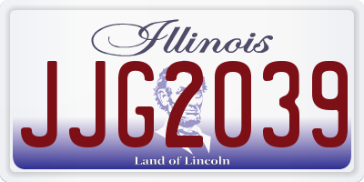 IL license plate JJG2039