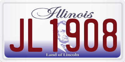 IL license plate JL1908