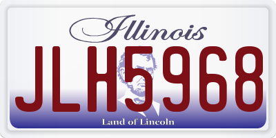 IL license plate JLH5968