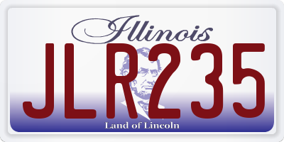 IL license plate JLR235