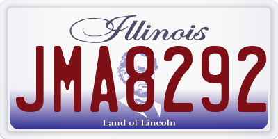 IL license plate JMA8292