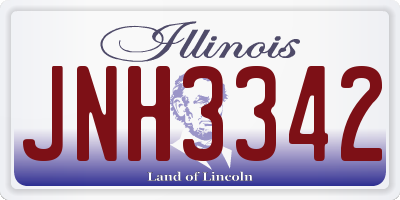 IL license plate JNH3342