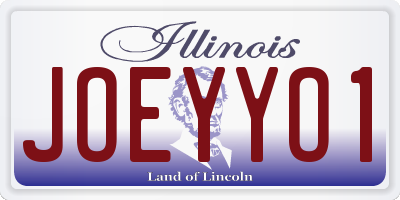 IL license plate JOEYYO1