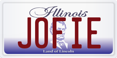 IL license plate JOFIE