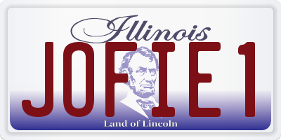 IL license plate JOFIE1