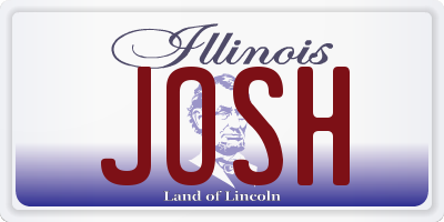 IL license plate JOSH