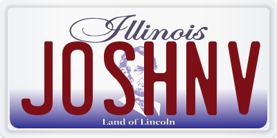 IL license plate JOSHNV